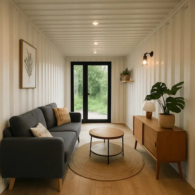 Maison conteneur sur mesure — vue extérieure, Expert SES Québec